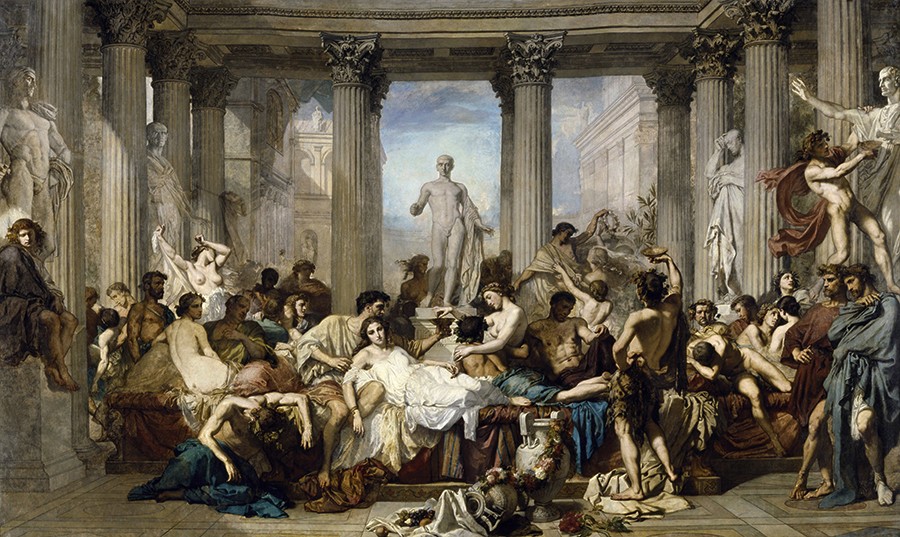 "Romanos em Decadência" (Thomas Couture 1815-1879)